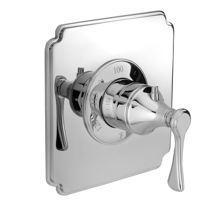 Newport Brass 3/4" Square Thermostatic Trim Plate With Handle in Gun Metal 3-2534TS/14